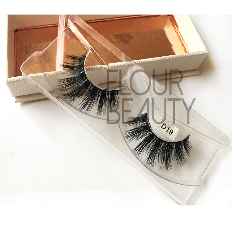 Natural makeup mink lash extensions with eyelashes box EJ27